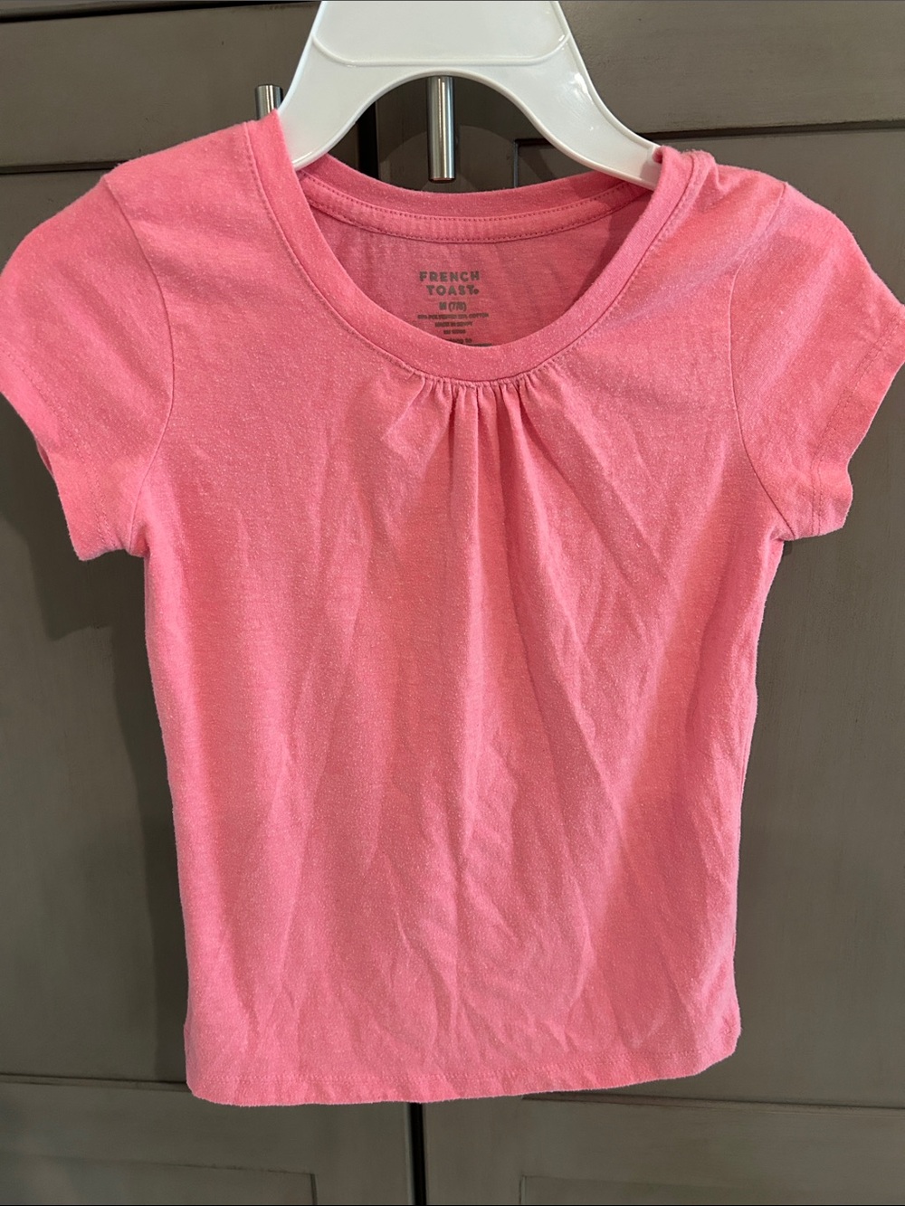 French Toast Pink Short-Sleeve Girls Tee